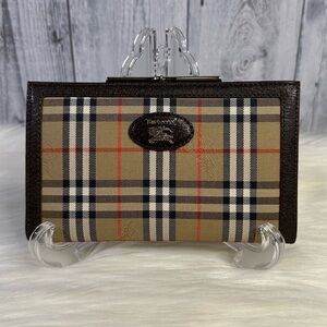 BURBERRY vintage medium classic plaid kisslock wallet